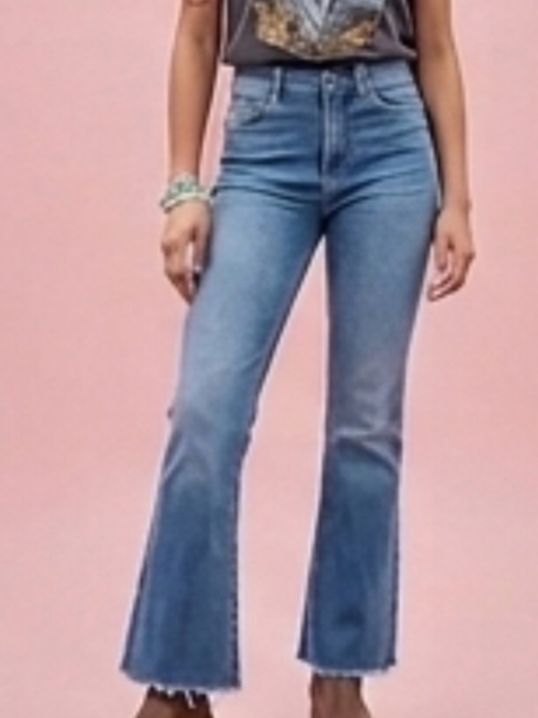 Nwot Ag Denim Farrah Women's Size 26 High Rise Boot Crop Frayed Jeans